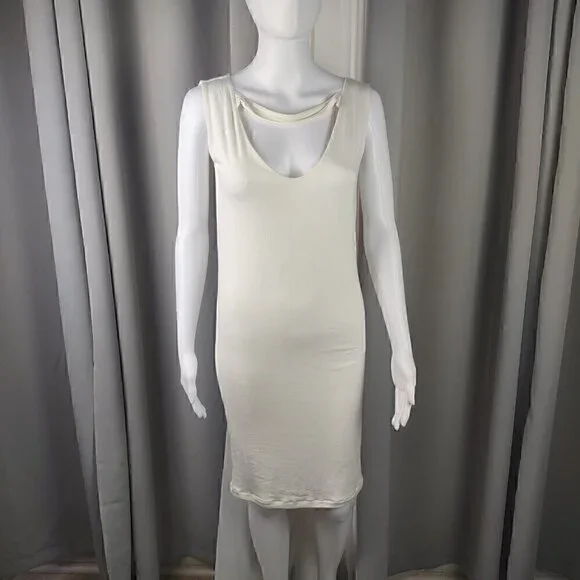Sexy Mama Maternity Off White Dress Size 2 (NWT) - Picture 1 of 10